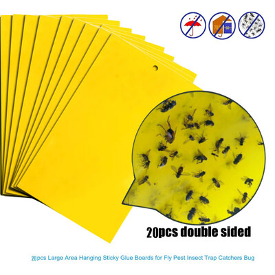 〖Follure〗20Pcs Strong Flies Traps Bugs Sticky Board Catching Aphid Insects Pest Killer
〖Follure〗20Pcs Strong Flies Traps Bugs Sticky Board Catching Aphid Insects Pest Killer