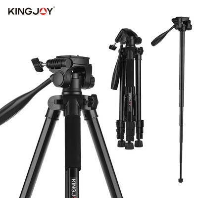 KINGJOY VT-880 2 In 1 Portable Adjustable Aluminium Alloy Camera Tripod Monopod 360° Panoramic Shooting for Canon Nikon Sony Fuji
KINGJOY VT-880 2 In 1 Portable Adjustable Aluminium Alloy Camera Tripod Monopod 360° Panoramic Shooting for Canon Nikon Sony Fuji