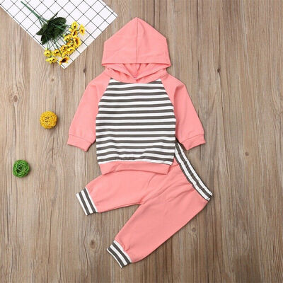 SUNSIOM Baby Infant Boy Girls Autumn Clothes Stripe Top Hoodies Pants Outfits Sets
SUNSIOM Baby Infant Boy Girls Autumn Clothes Stripe Top Hoodies Pants Outfits Sets