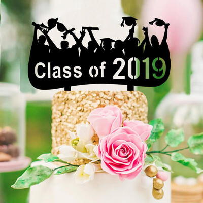 Black Class of 2019 Congratulations Grad Cake Topper Acrylic Graduation Cake Decorations Party Supplies
Black Class of 2019 Congratulations Grad Cake Topper Acrylic Graduation Cake Decorations Party Supplies