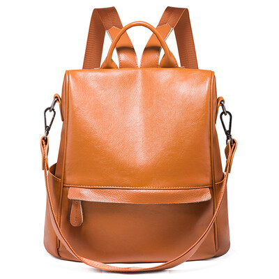 Leather shoulder bag female 2019 new Korean version of the tide fashion soft leather wild large capacity simple leather anti-theft backpack
Leather shoulder bag female 2019 new Korean version of the tide fashion soft leather wild large capacity simple leather anti-theft backpack