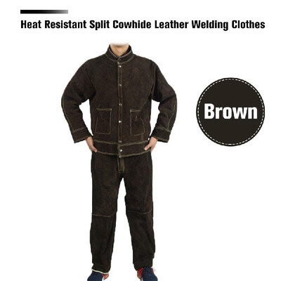 Heat Resistant Split Cowhide Leather Welding Clothes Long Heavy Duty Welding Suit Wear-resistant Anti-scald Flame Resistant Workin
Heat Resistant Split Cowhide Leather Welding Clothes Long Heavy Duty Welding Suit Wear-resistant Anti-scald Flame Resistant Workin