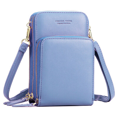 Fashion Women Solid Color Faux Leather Card Phone Holder Crossbody Shoulder Bag
Fashion Women Solid Color Faux Leather Card Phone Holder Crossbody Shoulder Bag