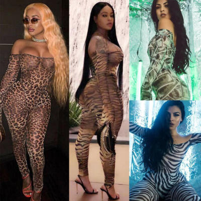 Women Ladies Print Off Shoulder Bodycon Long Sleeve Jumpsuit Rompers Clubwear
Women Ladies Print Off Shoulder Bodycon Long Sleeve Jumpsuit Rompers Clubwear