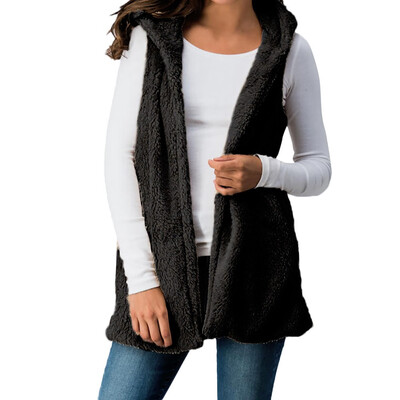 Nomeni Women Lady Faux Fur Solid Hooded Outwear Sleeveless Pockets Warm Vest Waistcoat
Nomeni Women Lady Faux Fur Solid Hooded Outwear Sleeveless Pockets Warm Vest Waistcoat