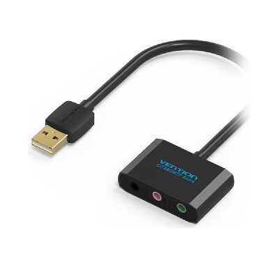 VENTION USB External Sound Card 3D Stereo Sound Driver-free Adapter for Headphone Microphone
VENTION USB External Sound Card 3D Stereo Sound Driver-free Adapter for Headphone Microphone