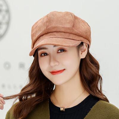 Korean solid color corduroy octagonal hat female autumn&winter art painter hat retro duck tongue hat beret hat tide
Korean solid color corduroy octagonal hat female autumn&winter art painter hat retro duck tongue hat beret hat tide
