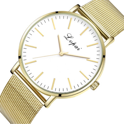 RM Luxury Temperament Lady Stainless Steel Mesh Belt Watch Analog Quartz Watch