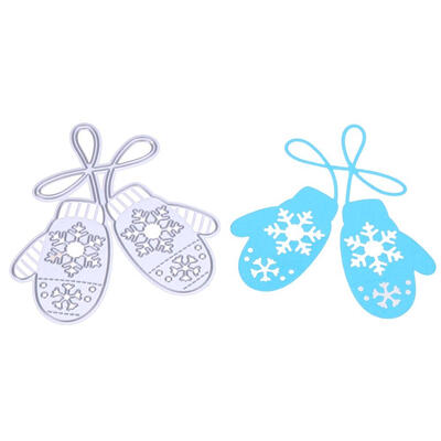 Snowflake Gloves Cutting Dies Stencils Scrapbook Embossing DIY Craft Card