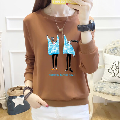 Fashion Loose Round Neck Long-sleeved Womens Coat Korean Style Simple Casual Cartoon Print Jacket
Fashion Loose Round Neck Long-sleeved Womens Coat Korean Style Simple Casual Cartoon Print Jacket