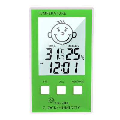 LCD Digital Thermometer Hygrometer Clock Temperature Humidity Measurement °C°F Comfort Level Display
LCD Digital Thermometer Hygrometer Clock Temperature Humidity Measurement °C°F Comfort Level Display
