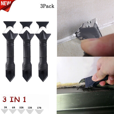〖Follure〗3Pc 3In1 Silicone Remover Caulk Finisher Sealant Smooth Scraper Grout Kit Tools
〖Follure〗3Pc 3In1 Silicone Remover Caulk Finisher Sealant Smooth Scraper Grout Kit Tools