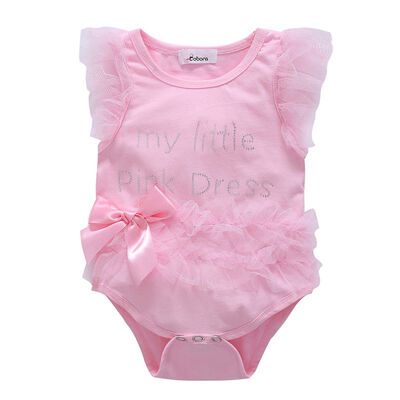 Baby Girl Clothes Lace Short Sleeve Letter Baby Rompers Newborn Photography Props Dress Infant Jumpsuits Cotton 0-12M
Baby Girl Clothes Lace Short Sleeve Letter Baby Rompers Newborn Photography Props Dress Infant Jumpsuits Cotton 0-12M