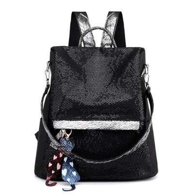 Anti-theft Shoulder Bag Womens Korean Edition Oxford Bull Small Backpack Baitao Tourist Bag Sequined Small Bag
Anti-theft Shoulder Bag Womens Korean Edition Oxford Bull Small Backpack Baitao Tourist Bag Sequined Small Bag