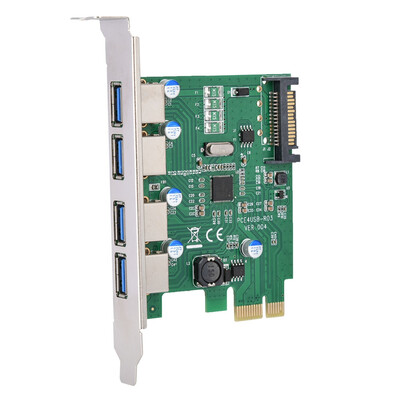 Greensen PCI-E to USB30 Converter Adapter Card Desktop 4-port USB30 Expansion Card SATA Power Port
Greensen PCI-E to USB30 Converter Adapter Card Desktop 4-port USB30 Expansion Card SATA Power Port