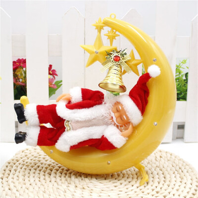 Siaonvr Musical Singing Dancing Santa Claus Toy Christmas Electric Dolls for Kids