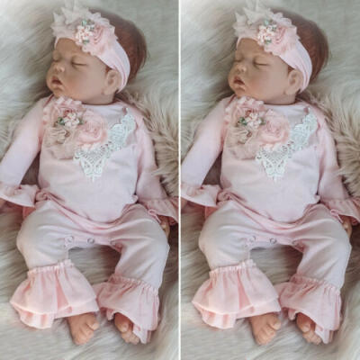US 2PCS Newborn Baby Girls Clothes Lace Flared Romper Jumpsuit Bodysuit Outfits
US 2PCS Newborn Baby Girls Clothes Lace Flared Romper Jumpsuit Bodysuit Outfits