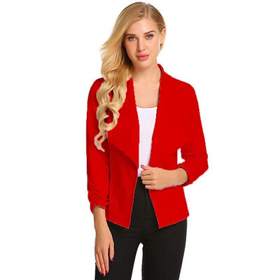 Women Fashion Concise Business Slim Fit Lapel Solid Color All-match Long Sleeve Blazers
Women Fashion Concise Business Slim Fit Lapel Solid Color All-match Long Sleeve Blazers