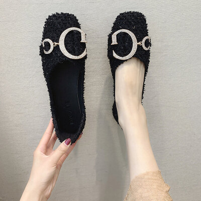 Flat-soled shoes ladies ladies shallow-mouthed square-headed soft-soled ladle shoes fairies wind single shoes beans&bean
Flat-soled shoes ladies ladies shallow-mouthed square-headed soft-soled ladle shoes fairies wind single shoes beans&bean