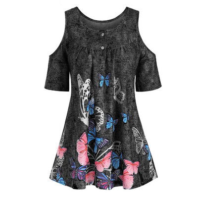 Roseonmyhand Plus Size Fashion Women Butterfly Printed O-Neck Short Sleeve T-Shirt Tops
Roseonmyhand Plus Size Fashion Women Butterfly Printed O-Neck Short Sleeve T-Shirt Tops