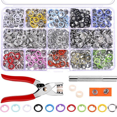 〖Follure〗200 Sets Snap Fasteners Prong Buckle Metal Ring Button 95mm 10 Colors With Tool
〖Follure〗200 Sets Snap Fasteners Prong Buckle Metal Ring Button 95mm 10 Colors With Tool