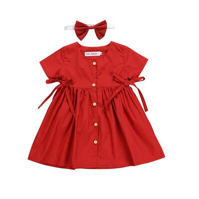 Kids Baby Girls Dress Positive Red Short Sleeve Princess Party Dresses Summer Casual Sundress
Kids Baby Girls Dress Positive Red Short Sleeve Princess Party Dresses Summer Casual Sundress