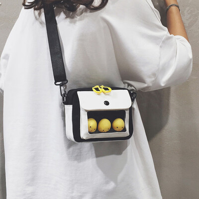 Summer ins one shoulder cartoon canvas small bag female bag 2019 new Korean version of the wild cute mini Messenger bag
Summer ins one shoulder cartoon canvas small bag female bag 2019 new Korean version of the wild cute mini Messenger bag