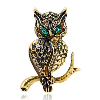 Vintage Metal Crystal Bird Owl Brooch For Women Brooch Collar Pins Corsage Rhinestone Animal Brooch Badges Jewelry Accessories
Vintage Metal Crystal Bird Owl Brooch For Women Brooch Collar Pins Corsage Rhinestone Animal Brooch Badges Jewelry Accessories