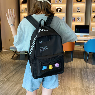 Bags ins wind Korean version of high school transparent shoulder bag handbag 2019 new college wind large capacity travel backpack
Bags ins wind Korean version of high school transparent shoulder bag handbag 2019 new college wind large capacity travel backpack
