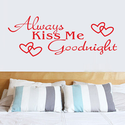 〖Follure〗Always Kiss Me Goodnight Home Decor Wall Sticker Decal Bedroom Vinyl Art Mural
〖Follure〗Always Kiss Me Goodnight Home Decor Wall Sticker Decal Bedroom Vinyl Art Mural