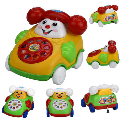 Gobestart Educational Toys Cartoon Smile Phone Car Developmental Kids Toy Gift
