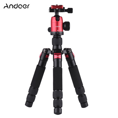 Andoer DT-02 Mini Portable Desktop Tripod Stand Aluminum Alloy with Ball Head Quick Release Plate Carry Bag for Canon Nikon Sony D
Andoer DT-02 Mini Portable Desktop Tripod Stand Aluminum Alloy with Ball Head Quick Release Plate Carry Bag for Canon Nikon Sony D