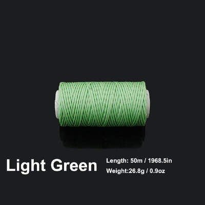 10mm 50 Meters Long Flat Waxed Thread Waxed String for Leather Sewing