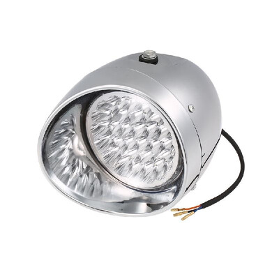 LED Motorcycle Retro Headlights Clear Lens Headlamps 12V Head Lights Silver 
LED Motorcycle Retro Headlights Clear Lens Headlamps 12V Head Lights Silver