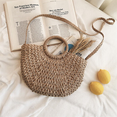 Ins straw bag ring handbag new Korean version of the woven handbags simple casual big bag beach bag
Ins straw bag ring handbag new Korean version of the woven handbags simple casual big bag beach bag