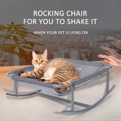 Small Pet Rocking Chair Bed Polyester Breathable Net Bed Steel Feet Rocking Bed Perch for Cats Dogs
Small Pet Rocking Chair Bed Polyester Breathable Net Bed Steel Feet Rocking Bed Perch for Cats Dogs