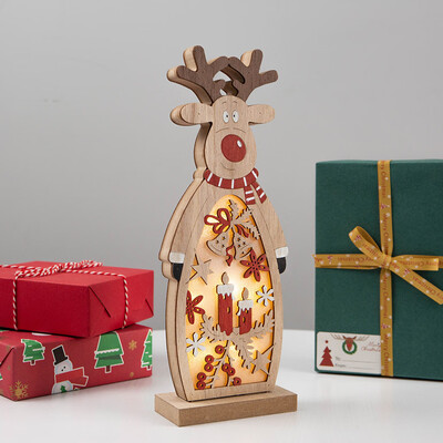 Siaonvr LED Light Merry Christmas Wooden Elk Ornaments Decorations For Home Party Gfits
Siaonvr LED Light Merry Christmas Wooden Elk Ornaments Decorations For Home Party Gfits