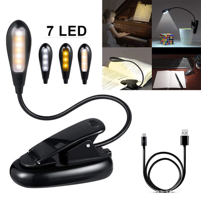 〖Follure〗Rechargeable 7 LED Book Light Easy Clip On Reading Lights For Reading Eye-Care
〖Follure〗Rechargeable 7 LED Book Light Easy Clip On Reading Lights For Reading Eye-Care