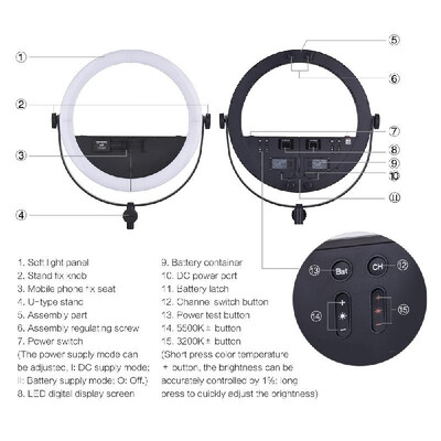 YONGNUO YN508 Professional 2-in-1 Bi-Color LED Video Light Ring Fill Light 3200K-5600K 30W Output CRI95 for Live Video Beauty Sel
YONGNUO YN508 Professional 2-in-1 Bi-Color LED Video Light Ring Fill Light 3200K-5600K 30W Output CRI95 for Live Video Beauty Sel