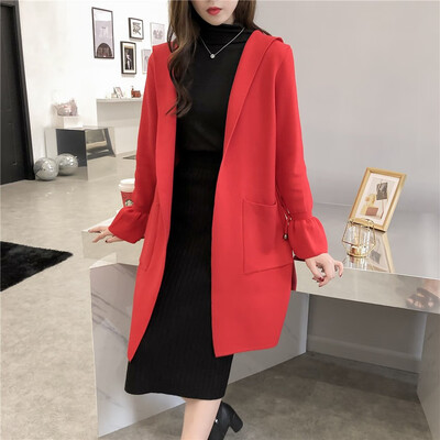 Fall 2018 new sweater womens long cap waist horn sleeves knitted jacket womens euramerican style
Fall 2018 new sweater womens long cap waist horn sleeves knitted jacket womens euramerican style
