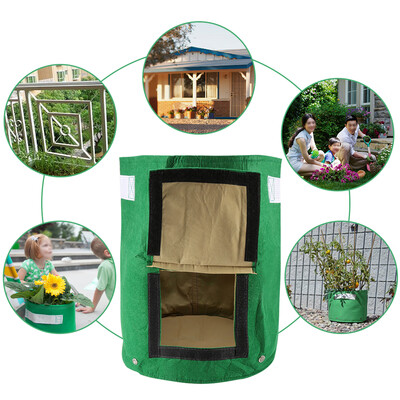 Greensen 1Pc Outdoor Garden Potato Grow Planter Felt Cloth Planting Container Bag With Side Window Hot Plant Bag Planting Bags
Greensen 1Pc Outdoor Garden Potato Grow Planter Felt Cloth Planting Container Bag With Side Window Hot Plant Bag Planting Bags