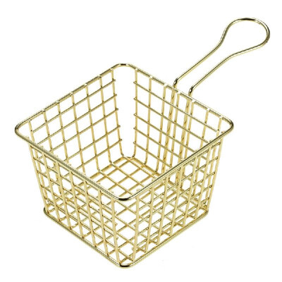 Kitchen French Fry Basket Square Poaching Boiling Deep Frying Snack Food Frying Basket Holder Cook Tool with Handles for Home Rest
Kitchen French Fry Basket Square Poaching Boiling Deep Frying Snack Food Frying Basket Holder Cook Tool with Handles for Home Rest