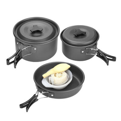 Greensen Outdoor Camping Picnic Barbecue Cooking Set Cookware for 2-3 People