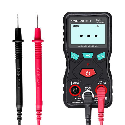 YIYOUBAO ET8133 Fully Automatic Identification Multimeter Voltage Diode Current Capacitance Buzzer Meter True RMS with Flashlight
YIYOUBAO ET8133 Fully Automatic Identification Multimeter Voltage Diode Current Capacitance Buzzer Meter True RMS with Flashlight
