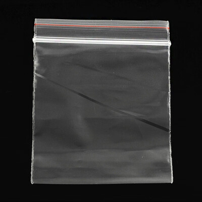PH PANDAHALL 100 Pcs Clear Grip Seal Bags Zip Lock Bags Seal Top Bag Punch
