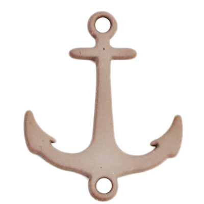 4 Pcs\\ Diy Jewelry Paint Alloy Individual Personality Anchor Small Pendant Accessorie
