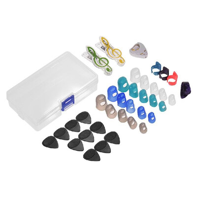 Guitar Accessories Kit Includes 20pcs Silicone Guitar Finger Protectors 10pcs Guitar Picks 4pcs Thumb & Finger Picks Pick Ho
Guitar Accessories Kit Includes 20pcs Silicone Guitar Finger Protectors 10pcs Guitar Picks 4pcs Thumb & Finger Picks Pick Ho