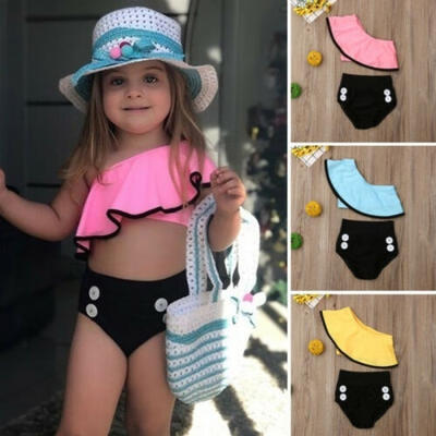 Summer Toddler Kids Baby Girls Swimsuit Swimwear Swimming Bikini Bathing Suit