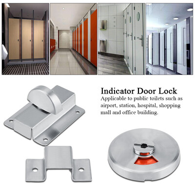 Bathroom Restroom Toilet Privacy Bolt Door Lock with Vacant Engaged Indicator&Screw Fitting
Bathroom Restroom Toilet Privacy Bolt Door Lock with Vacant Engaged Indicator&Screw Fitting