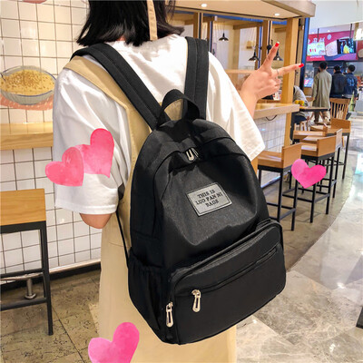 Ins wind bag female college students shoulder bag Korean high school girl simple Joker computer bag backpack
Ins wind bag female college students shoulder bag Korean high school girl simple Joker computer bag backpack